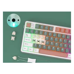 Klawiatura ROYAL KLUDGE RK-S98 Chartreuse Switch Wielokolorowy