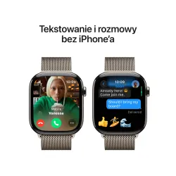 Apple Watch Series 10 GPS + Cellular koperta 42mm tytan naturalny bransoleta mediolańska naturalnym