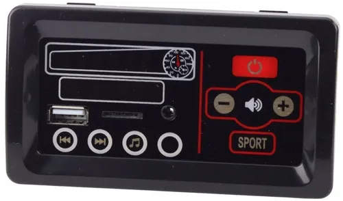 Panel Muzyczny Do Pojazdu Na Akumulator 12V Karta microSD USB Wyświetlacz LED