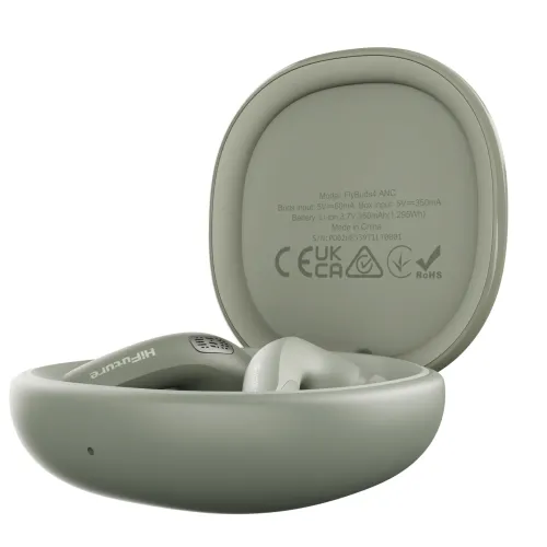 Słuchawki bezprzewodowe HiFuture FlyBuds4 Dokanałowe Bluetooth 5.4 Funkcje AI z tłumaczeniem ponad 130 języków Zielony