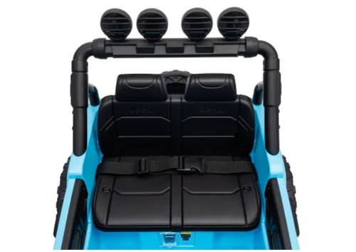 Auto Na Akumulator Jeep Rubicon 2X200W 24V Eva Skóra LED Pilot Radio MP3