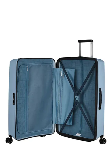 Большой расширенный чемодан American Tourister AeroStep-soho grey