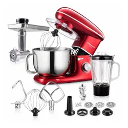Robot kuchenny planetarny MOZANO Rob 02 1400W z blenderem kielichowym Czerwony
