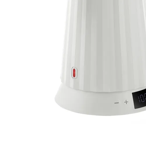 Электрический чайник Alessi Plissé MDL21, 1.7 л, 1800 Вт, регулировка температуры, белый