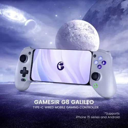 Геймпад GameSir HRG2300 G8 Galileo Mobile для Android, iOS (iPhone 15) Серый