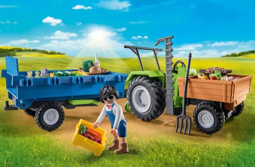 Playmobil 71249 Country трактор с прицепом