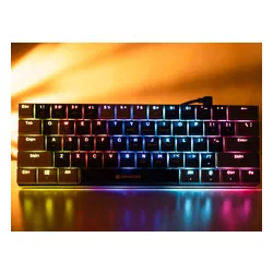 Klawiatura gamingowa Tracer GameZone Keylo 61 przewodowa mechaniczna podświetlana grafitowa