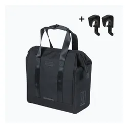 Sakwa rowerowa Basil City Grand Shopper MIK Hooks 23 l black