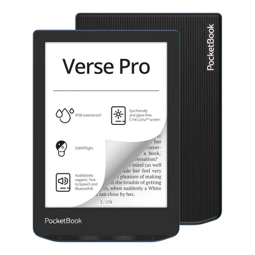 Czytnik E-booków Pocketbook Verse Pro - 6" - 16GB - WiFi - niebieski