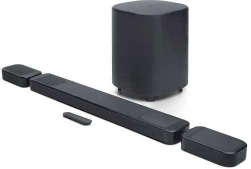Soundbar JBL BAR 1000 MkII Czarny 7.1.4-kanałowy, Bezprzewodowy Subwoofer, 4K, Dolby Atmos, HDMI eARC, DTS:x, MultiBeam™ 3.0
