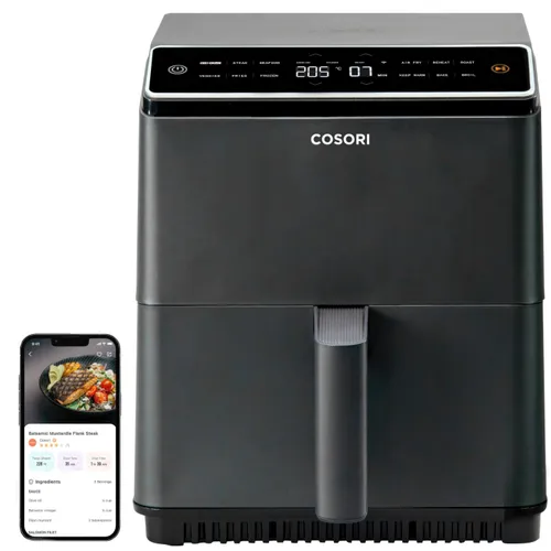 Air Fryer Frytkownica beztłuszczowa COSORI CAF-P681S-KEUR Dual Blaze 6.4l Wi-Fi zabezpieczenie przed przegrzaniem