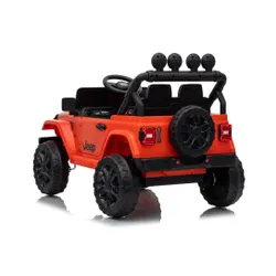 Auto Na Akumulator Jeep Rubicon 2X200W 24V Eva Skóra LED Pilot Radio MP3