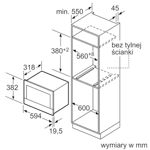 Kuchenka mikrofalowa Bosch BFL634GB1