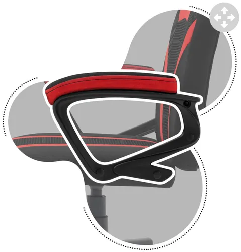 Fotel HUZARO Ranger 1.0 Mesh Czerwony