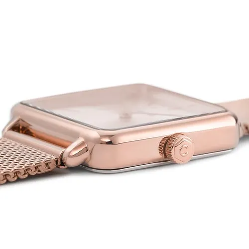 Cluse La Tétragone Cw0101207009 Mesh Full Rose Gold Colou Saati