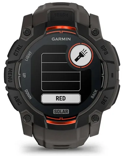 Smartwatch GARMIN Instinct 3 50mm Solar Czarny