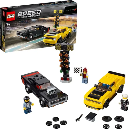 Конструктор Lego Speed Champions 2018 Dodge Challenger SRT Demon и 1970 Dodge Charger R / T (75893)