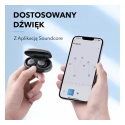 Słuchawki bezprzewodowe Soundcore DOT 3i v2 Dokanałowe Bluetooth 5.2 Czarny