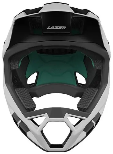 Kask rowerowy LAZER Cage KinetiCore Biało-czarny mat Full Face (rozmiar XL)