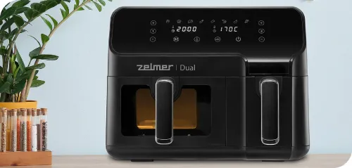 Air Fryer Frytkownica beztłuszczowa ZELMER ZAF9000 5.5l z podwójnym koszem