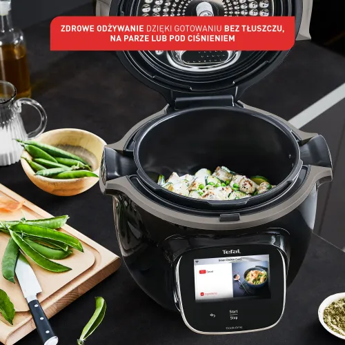 Multicooker Tefal Cook4me Touch Wi-Fi CY9128 1600W 6l Kosz do gotowania na parze + XA6078