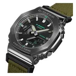 G-Shock GM-2100cb-3aer Gümüş Saat/Haki