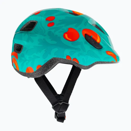 Kask rowerowy dziecięcy MET Hooray green fruit glossy
