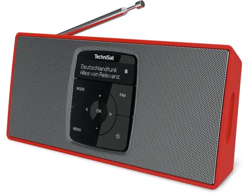 Radioodbiornik TechniSat DigitRadio 2 S Radio FM DAB+ Bluetooth Czerwono-srebrny
