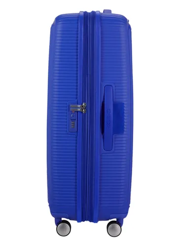 Большой чемодан Exp American Tourister Soundbox-cobalt blue