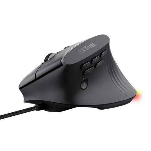 Myszka gamingowa Trust GXT 145 REXXA przewodowa 12800 dpi optyczna czarna