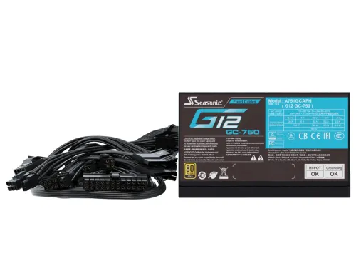 Zasilacz Seasonic G12 GC 750 750W 80+ Gold Czarny