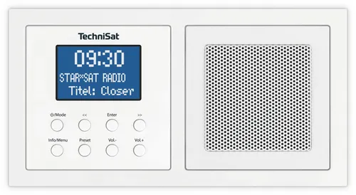 Radioodbiornik TechniSat DigitRadio UP 1 Radio FM DAB+ Bluetooth Biały