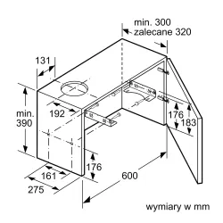 Okap Bosch DFL063W56 Srebrny
