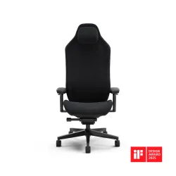 Fotel Fractal Design Refine Alcantara Fabric Gamingowy do 125kg Tkanina Czarny