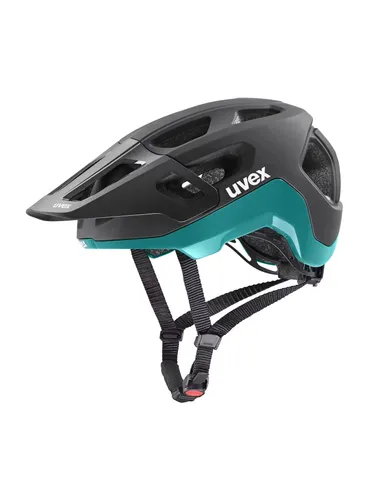 Kask rowerowy Uvex React - black/teal matt