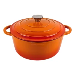 Garnek żeliwny HAGE DQ22 3L Pomarańczowy