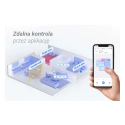 Robot sprzątający Ezviz RE5S Plus Funkcja mopowania Stacja oczyszczająca Tworzenie mapy pomieszczenia Biały