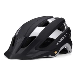 Kask rowerowy WOZINSKY HT-001VCS Czarno-srebrny MTB (rozmiar L)