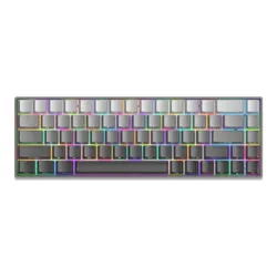 Klawiatura gamingowa White Shark Nunchaku szara Blue Switch RGB Hot-Swap