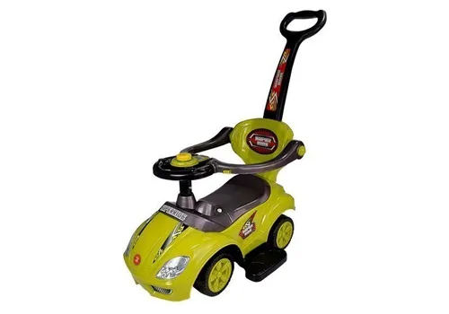 Jeździk Pchacz Samochodzik Autko Dla Malucha Mega Car 3W1 Schowek Barierki