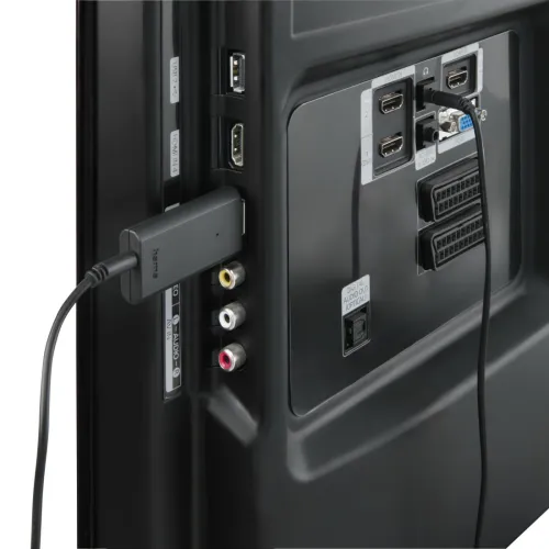 Słuchawki bezprzewodowe Hama 00221847 TV Headphones Dongle Nauszne 2.4 GHz Dongle + Bluetooth 5.3 Czarny