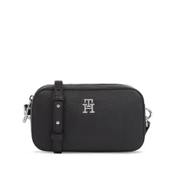 Tommy Hilfiger-lea emblema Camera Bag AW0AW15179 Negru BDS