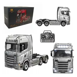 Zdalnie sterowany samochód COIL ciężarówka SCANIA 770S TIR RC 1:10 na pilota srebrna