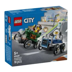 LEGO City Great Vehicles 60459 Zestaw wyścigówek: samolot kontra łóżko szpitalne