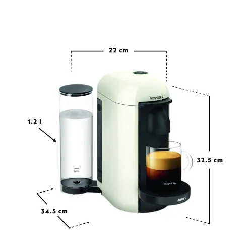 Ekspres KRUPS Nespresso Vertuo Plus XN903110 Biały