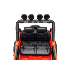 Auto Na Akumulator Jeep Rubicon 2X200W 24V Eva Skóra LED Pilot Radio MP3