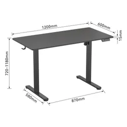 Biurko XQUANTUM ED100K Czarny