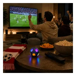 Głośnik Bluetooth Musicmate MM-SB40-N FootballWave LED 5W Niebieski
