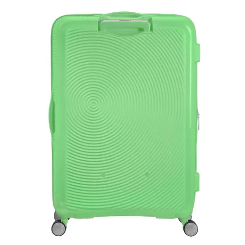 Большой расширяемый чемодан American Tourister Soundbox-spring green