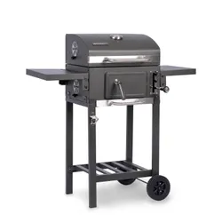 Grill węglowy ogrodowy Berdsen BD-892 żeliwny ruszt z pokrywą popielnik + termometr